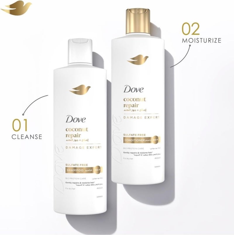 Dove Repairing Sulfate Free Coconut Shampoo - Image 4